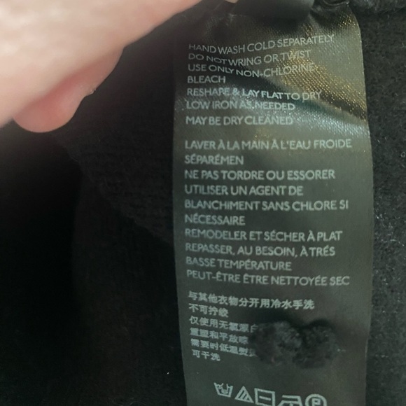 Anthropologie Small Knit Black Sweater Jacket Bell Sleeves - Picture 6 of 10